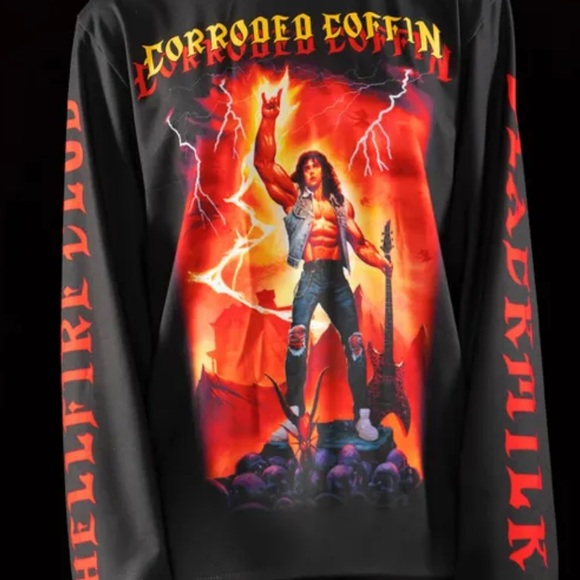 BlackMilk Hell Fire Club Eddie LS BFT size M EUC - Picture 2 of 8